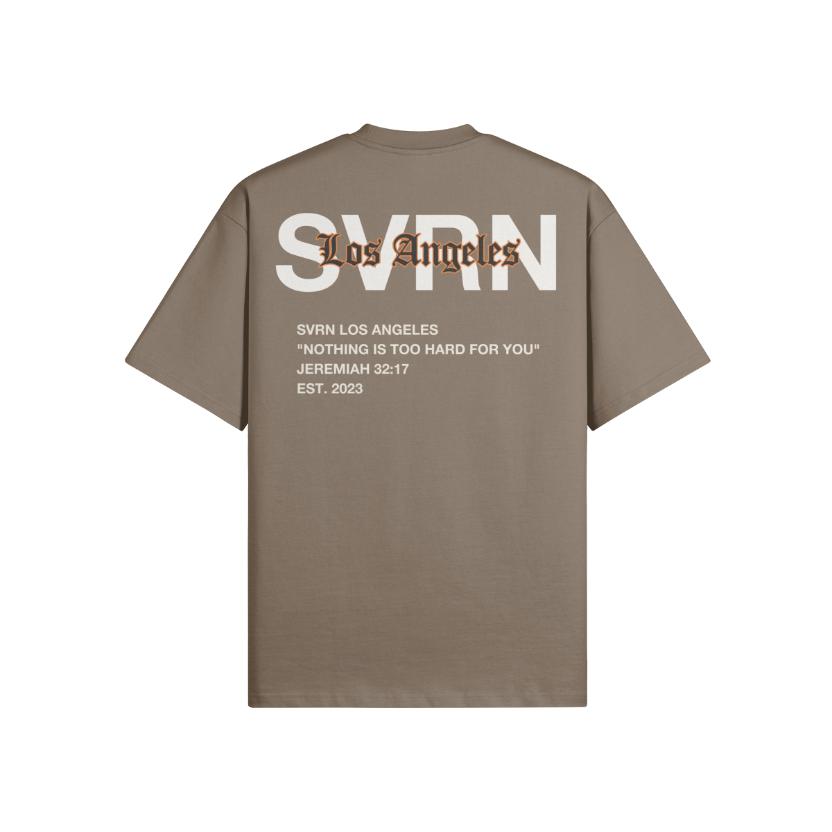 SVRN LA Jeremiah 32:17 Heavyweight T-Shirt