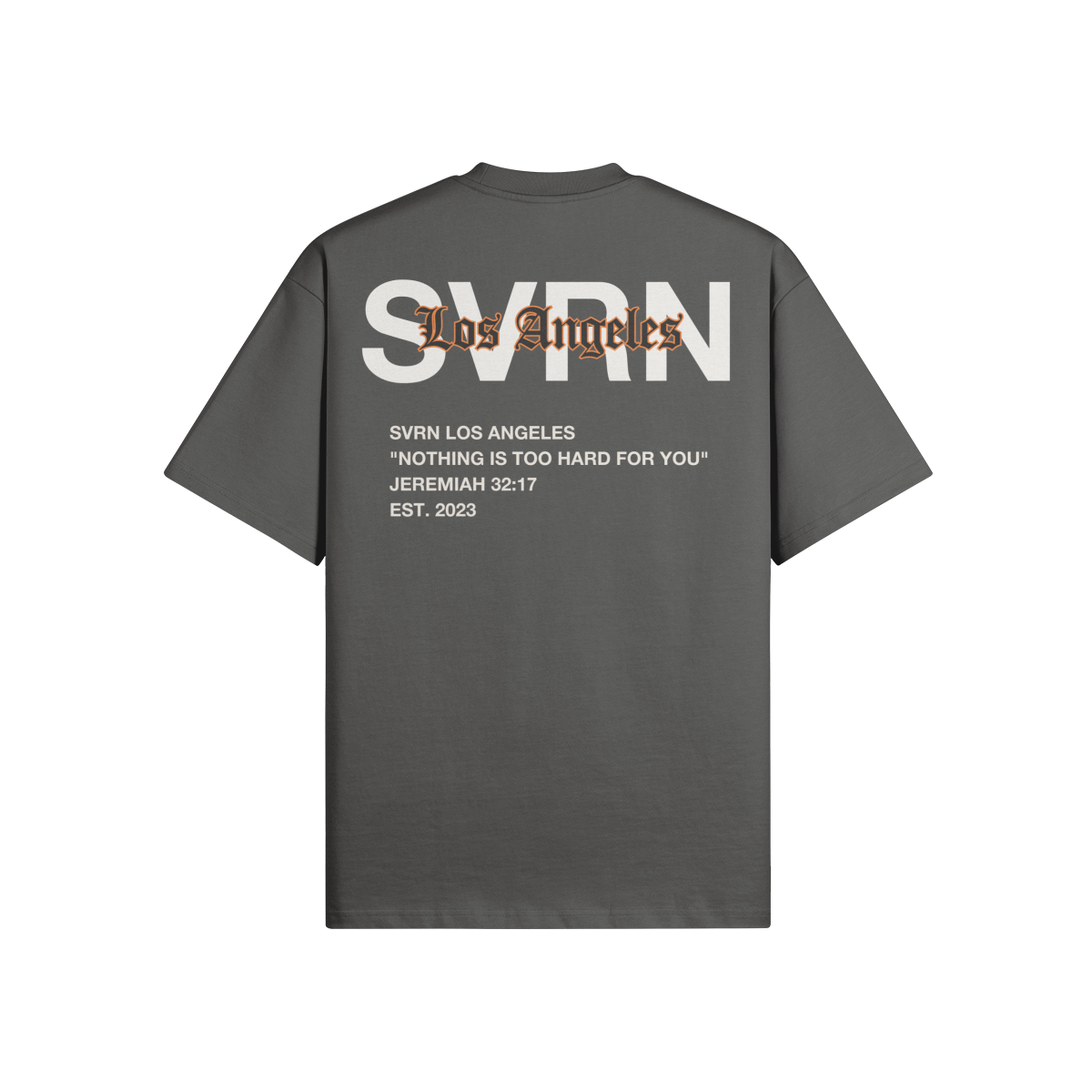 SVRN LA Jeremiah 32:17 Heavyweight T-Shirt