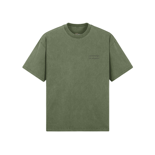 Sovereign Basics T-Shirt Washed Artichoke